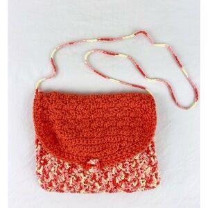 Handmade Crochet Yarn Crossbody Purse